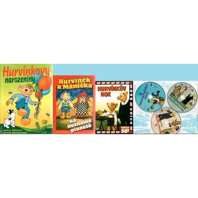 Kolekce Hurvínek 2x kniha + 4 zdarma DVD