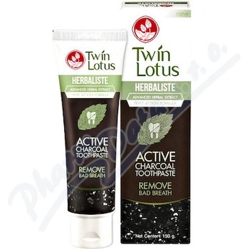 Twin Lotus zubná pasta Herbaliste Active Charcoal 150 g