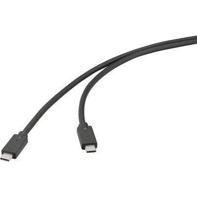 Renkforce RF-6830466 USB USB 3.2 Gen2x2 20 GBit/s USB-C ® zástrčka USB-C ® zástrčka 0,5m černý