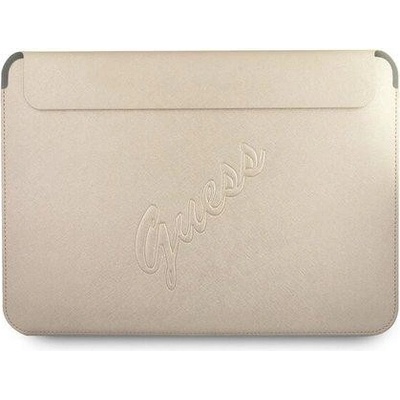 Guess Saffiano Sleeve MacBook 13" Air zlaté GUCS13PUSASLG
