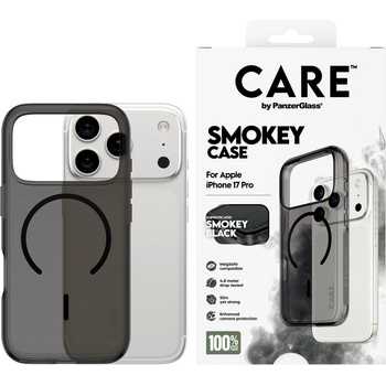 Panzer Калъф CARE - Smokey, iPhone 17 Pro, MagSafe, Black (5715685026973)