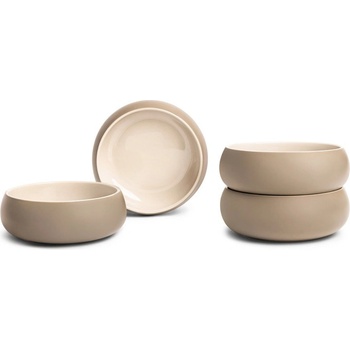 Bonami Selection Бежови глинени купички в комплект 4 бр. за супа/рамен 1 l Terra Vira - Bonami Selection (346G-002A-HJ21746-180-SET 4)