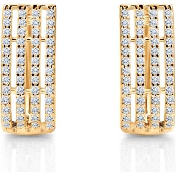 SAVICKI Обеци savicki: жълто злато, цирконий