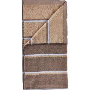 Zone Кафява/бежова памучна хавлиена кърпа 70x140 cm Sauna - Zone (37614)
