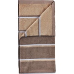 Zone Кафява/бежова памучна хавлиена кърпа 70x140 cm Sauna - Zone (37614)
