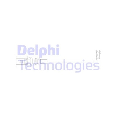 DELPHI Výstražný kontakt opotrebenia brzdového obloženia LZ0328
