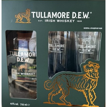 Tullamore D.E.W. Тъламор Дю + 2 високи чаши