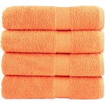 vidaXL Премиум кърпи за баня SOLUND 4 бр оранжев 70x140 см 600 gsm (137381)