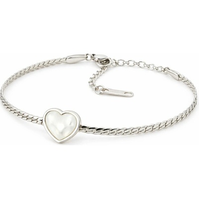 Solla Liria Heart dámsky náramok z ocele 304 strieborný CH-Z-NR6