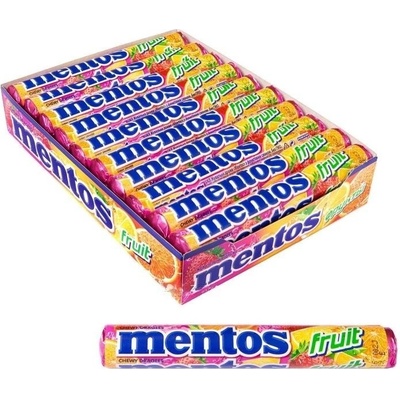 Mentos Fruit Ovocné žvýkací bonbóny 20 x 38 g