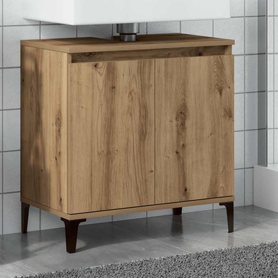 vidaXL Шкаф за мивка Artisan Oak 58x33x60 cm Инженерна дървесина (857118)