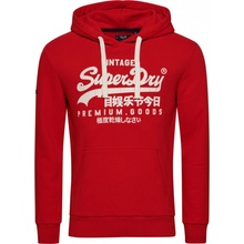 SUPERDRY VINTAGE LOGO HERITAGE HOOD M2012063AOPI Červená