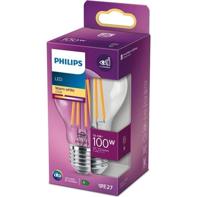 Philips LED žárovka VINTAGE A60 E27/10,5W/230V 2700K P4138