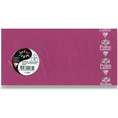 Obálka CF-DL malinová samolep. 120g (20ks)