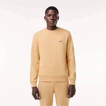 Lacoste Поларена блуза Lacoste Fleece Crewneck Sweatshirt - Natural