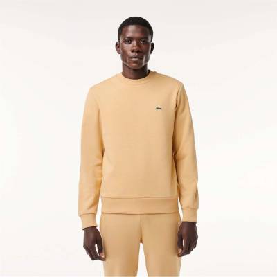 Lacoste Поларена блуза Lacoste Fleece Crewneck Sweatshirt - Natural