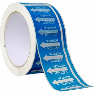 Páska na značení potrubí Tramark - vzduch, , 3470 šipek Páska na značení potrubí - vzduch (50 mm x 66m tl.0.05 mm) kód: 24704