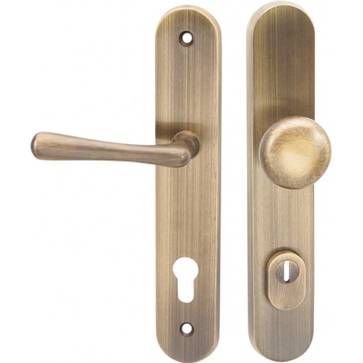 COBRA ELEGANT PZ 92 mm klika levá/koule staromosaz