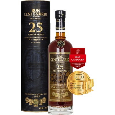 Centenario Rum 25y Gran Reserva 40% 0,7 l (čistá fľaša)