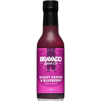 Bravado pálivá omáčka s papričkami Ghost Peppers a borůvkami 148 ml