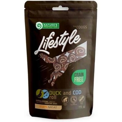 Pamlsok Natures P Lifestyle dog duck & cod rolls 75 g