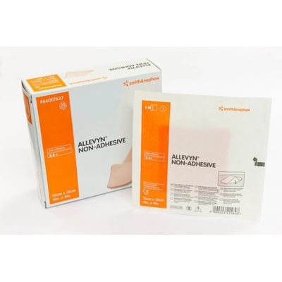 Allevyn Non-Adhesive Krytie polyuretánové hydrocelulárne neadhezívne 10 x 10 cm 10 ks
