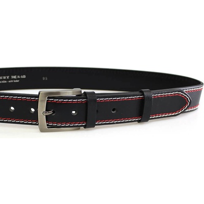 Penny Belts pánský kožený opasek 25-2-B-CV černý