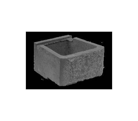 CUP STONE velký RUSTIK Černá