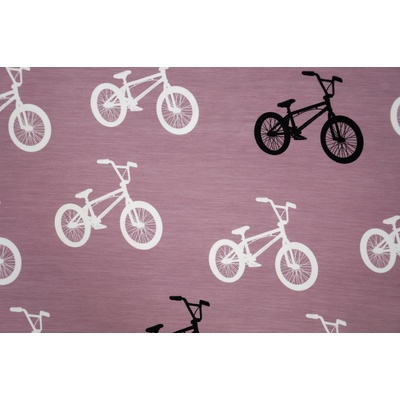 Džersej s bicyklami v ružovej farbe