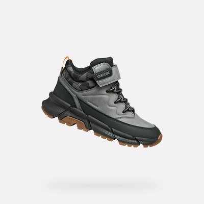 Geox Светлосиви момчешки боти Geox Flexyper Plus Geox | Siv | Момчешки | 35