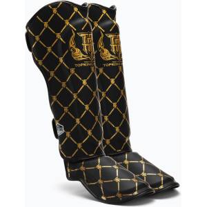 Top King Протектори за подбедрица и стъпала Top King Chain Semi Leather black/gold