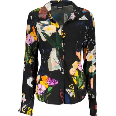 Desigual Elegantná dámska košeľa čierna
