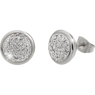 JSB čiré se Swarovski Elements kulaté krystal 14705