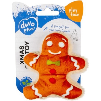 Duvo+ Vianočný perník s catnipom dievča 6,4 x 8 x 3 cm