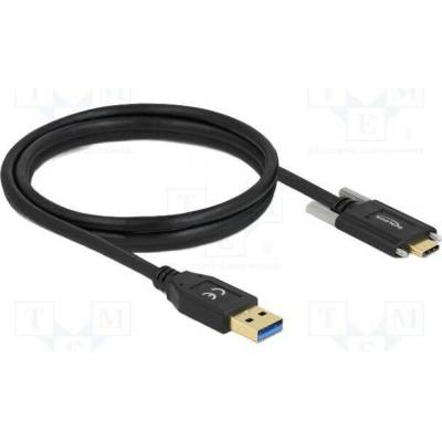 Delock 84017 USB A vidlice USB C vidlice 1,5m černý