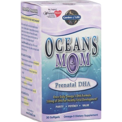 Garden of Life Oceans Mom DHA, DHA бонбони за майки, 30 меки капсули