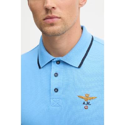 Aeronautica Militare тениска с яка мъжка от памук (PO1308UP00082)