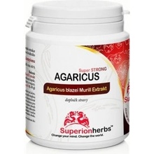Superionherbs Agaricus Blazei Murill 40 % polysacharidov 90 kapsúl x 500 mg