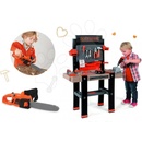 Detské záhradné náradie Smoby Black & Decker set pracovná dielňa s vŕtačkou a elektronická motorová píla