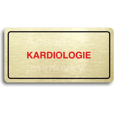 ACCEPT Piktogram KARDIOLOGIE - zlatá tabulka - barevný tisk