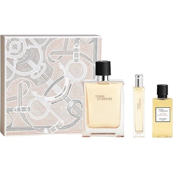Hermès Terre d'Hermes подаръчен комплект с тоалетна вода 100мл, тоалетна вода 15мл и душ гел 40мл за мъже 1 бр