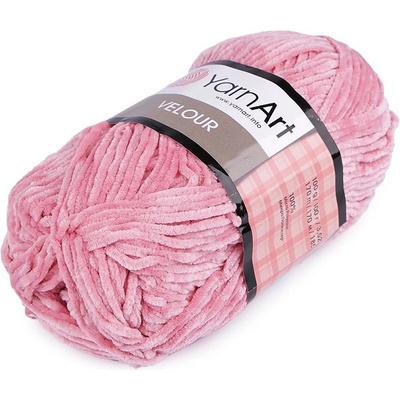 Pletací příze Velour 100 g - 11 (851) modrá světlá