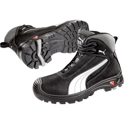 PUMA Cascades Mid S3 bezpečnostná obuv čierna