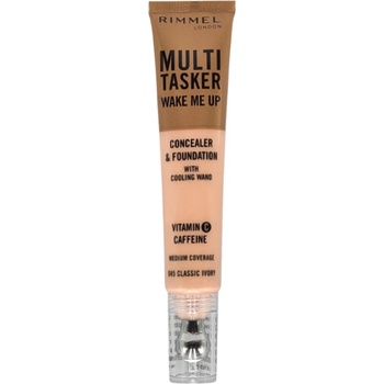 Rimmel Multi-Tasker Wake Me Up Concealer & Foundation 20 ml коректор 045 Classic Ivory