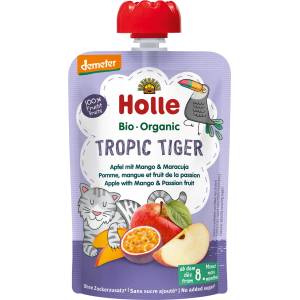 Holle Био пюре Holle - Пауч с ябълка, манго и маракуя, 100 g (BB210696) - baby