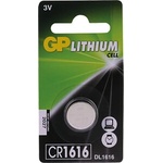 GP Batteries Литиева бутонна батерия gp cr 1616 3v 1 бр. в блистер -цена за 1 бр. - gp (gp-bl-cr1616-7u1)