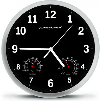 Esperanza EHC016K Механичен стенен часовник Round Black (EHC016K)