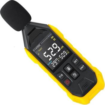 Fnirsi FDM01 Цифров шумомер, термометър, хигрометър 3в1 с дисплей, 30-130 dB (FDM01)