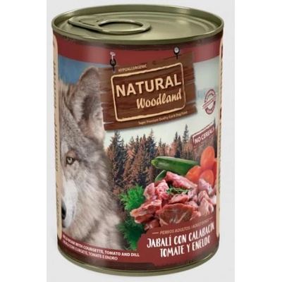 Natural Greatness Natural Woodland консерва за куче Диво Прасе с тиквички, домат и копър 400 гр, Испания - NWD40001