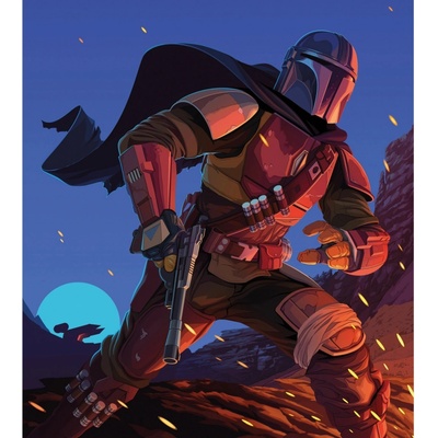 Komar Vliesová fototapeta Star Wars The Mandalorian Big Ambush rozměry 250 x 280 cm